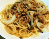 適当旨レシピ☆納豆塩昆布パスタ作り方7写真