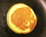 栄養満点小松菜クリームチーズのパンケーキ作り方4写真