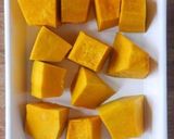 ＜旬の食材＞かぼちゃの巾着サラダ作り方1写真