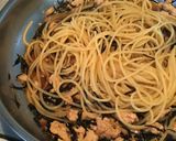 鶏胸ひき肉とひじきのヘルシー和風パスタ作り方10写真