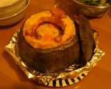 残ったカレーで！まるごとかぼちゃグラタン作り方3写真