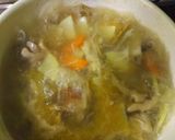 さつま芋と鶏肉の醤油汁作り方5写真