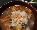 車麩が主役★具だくさんのヘルシーお味噌汁作り方9写真