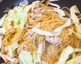 時短！塩昆布豚キャベツ和風パスタ作り方2写真