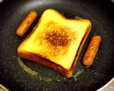 フライパンdeもっちりサクサクトースト♡作り方4写真