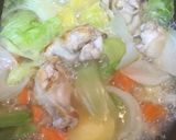 鶏肉と野菜の簡単シャンタンスープ作り方2写真