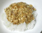 リメイク！麻婆豆腐で焼きおにぎり♪作り方1写真