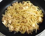 リメイク！麻婆豆腐でオムそば♬作り方2写真