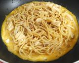 リメイク！麻婆豆腐でオムそば♬作り方4写真