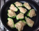 鶏むね肉で簡単ピーマンの肉詰め作り方4写真