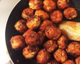 節約ごはん◎とりひき肉団子の甘酢あん作り方10写真