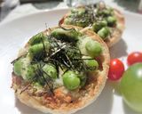 磯×梅わさび香る❀枝豆和トースト作り方6写真