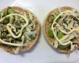 磯×梅わさび香る❀枝豆和トースト作り方5写真