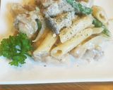 鶏肉ときのこのクリームペンネ作り方8写真