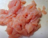 鶏ささみとネギときのこのピリ辛 味噌煮♡作り方4写真
