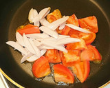 魚肉ソーセージ入り♪トマトの卵炒め作り方2写真