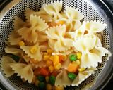 ピンクの♪ファルファッレサラダ作り方2写真