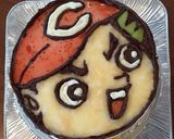 祝☆優勝！キャラケーキ☆カープ坊や！！作り方6写真