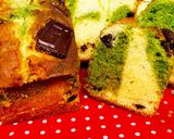 簡単☆チョコチップ抹茶マーブルケーキ作り方13写真