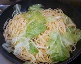 生ハムとキャベツのトリュフソースパスタ作り方5写真