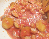 ナスとソーセージのトマトソースパスタ*作り方3写真