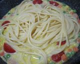 具沢山パンプキンスープパスタ作り方9写真