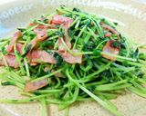簡単・即席☆豆苗のツナ塩昆布炒め作り方7写真