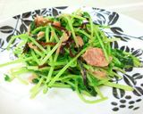 ベーコンと豆苗のシャキッ♪と炒め作り方10写真