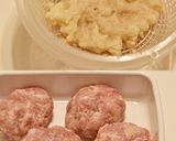 豚こまもちもちチーズバーグ作り方2写真