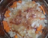 味噌汁　人参　レンコン　玉ねぎ作り方6写真