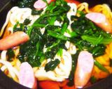 簡単!鍋焼きうどん作り方1写真