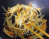 カット野菜で簡単★きんぴらゴボウ&人参♬作り方2写真