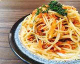 松前漬けの和風しそパスタ作り方2写真