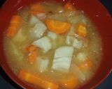 味噌汁　人参　レンコン　玉ねぎ作り方7写真