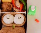 【キャラ弁】稲荷寿司でハロウィン弁当作り方3写真