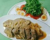 ☆豚ひれ肉のガーリック味噌チャー・レン作り方10写真