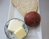無花果とクリームチーズのトースト作り方1写真