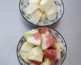 無花果とクリームチーズのトースト作り方2写真