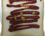 リメイク系チーズハンバーガー風トースト！作り方2写真
