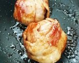 簡単☆卵に豚バラ肉をぎゅっ！とします！作り方5写真