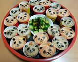 運動会 お弁当 2016 おかず パンダ作り方1写真