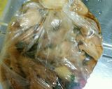親鶏の大葉にんにくしょうゆ漬け作り方4写真