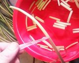 さつま芋の茎のキンピラ作り方2写真