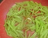 さつま芋の茎のキンピラ作り方6写真