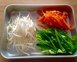 チンジャオロース風野菜炒め作り方1写真