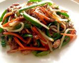 チンジャオロース風野菜炒め作り方4写真