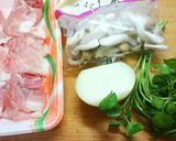 野菜とお肉で豚しゃぶ風✨ヘルシーおかず作り方1写真