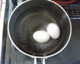 お父さんのちょい半熟卵のポテサラ作り方1写真