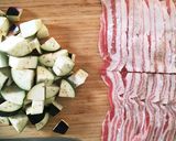豚ばら肉と茄子の和風おうどん☆作り方1写真