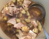 豚ばら肉と茄子の和風おうどん☆作り方2写真